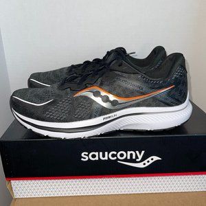 SAUCONY OMNI 20 (S20682-10) MENS SIZE 9 BLACK/WHITE